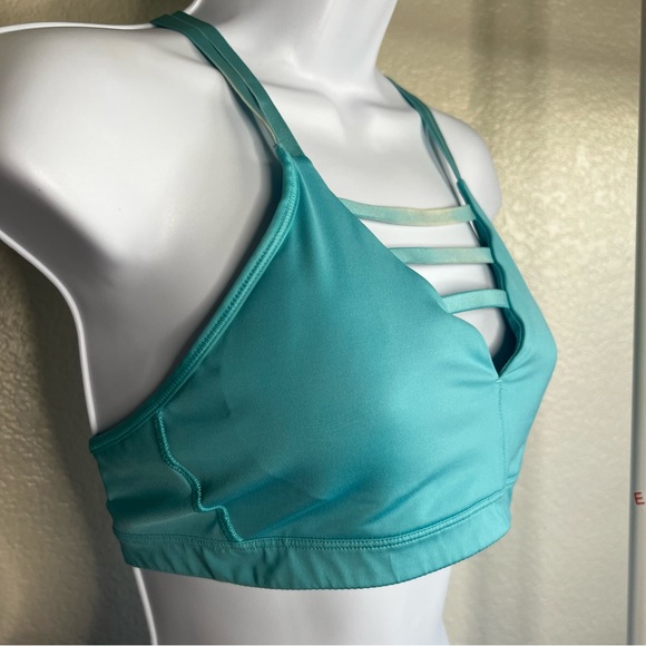 VSX Victoria's Secret Light Blue Strappy Sports Bra - Size Small - Picture 5 of 8